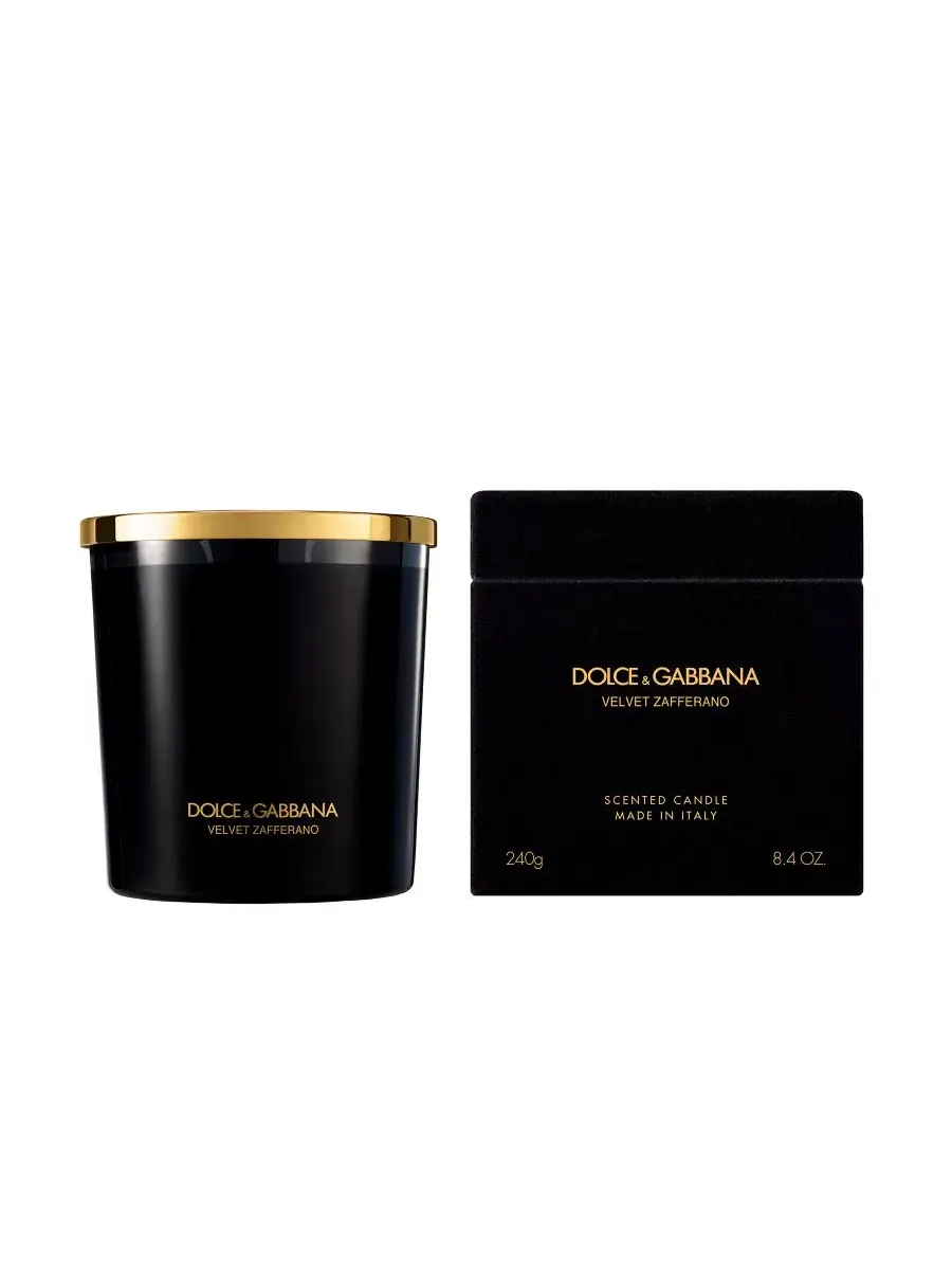 Ароматическая свеча Velvet Zafferano, 240 г Dolce&Gabbana — изображение 1 из 3, нет цвета