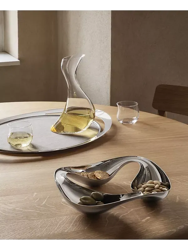 Сервировочная миска «Кобра», большая Georg Jensen — изображение 4 из 4, серебристый