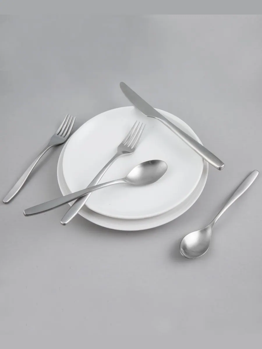 Набор столовых приборов Averie Satin из 20 предметов, на 4 персоны Cambridge Silversmiths — изображение 3 из 4, серебристый