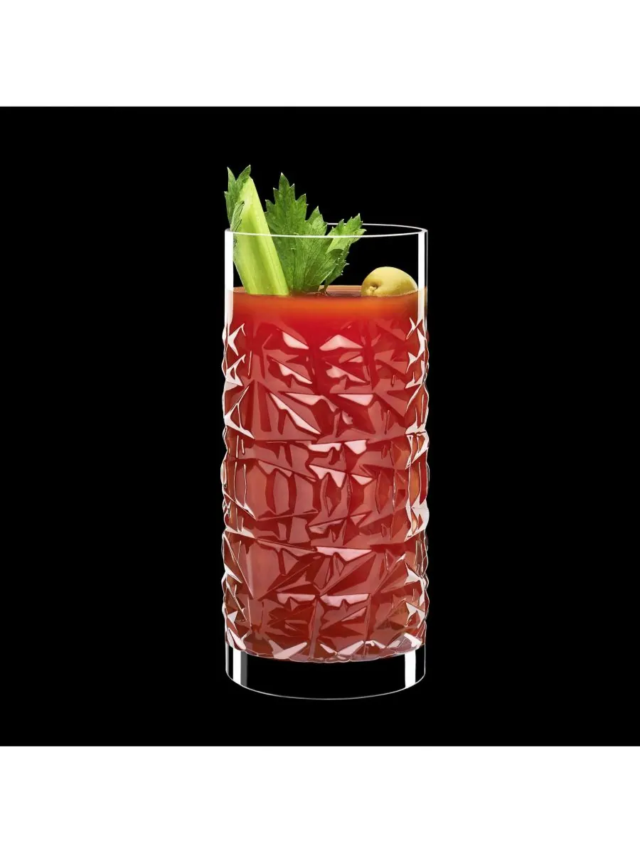 Набор из 4 высоких бокалов для коктейлей Mixology Textures объемом 16,25 унций Luigi Bormioli — изображение 2 из 3