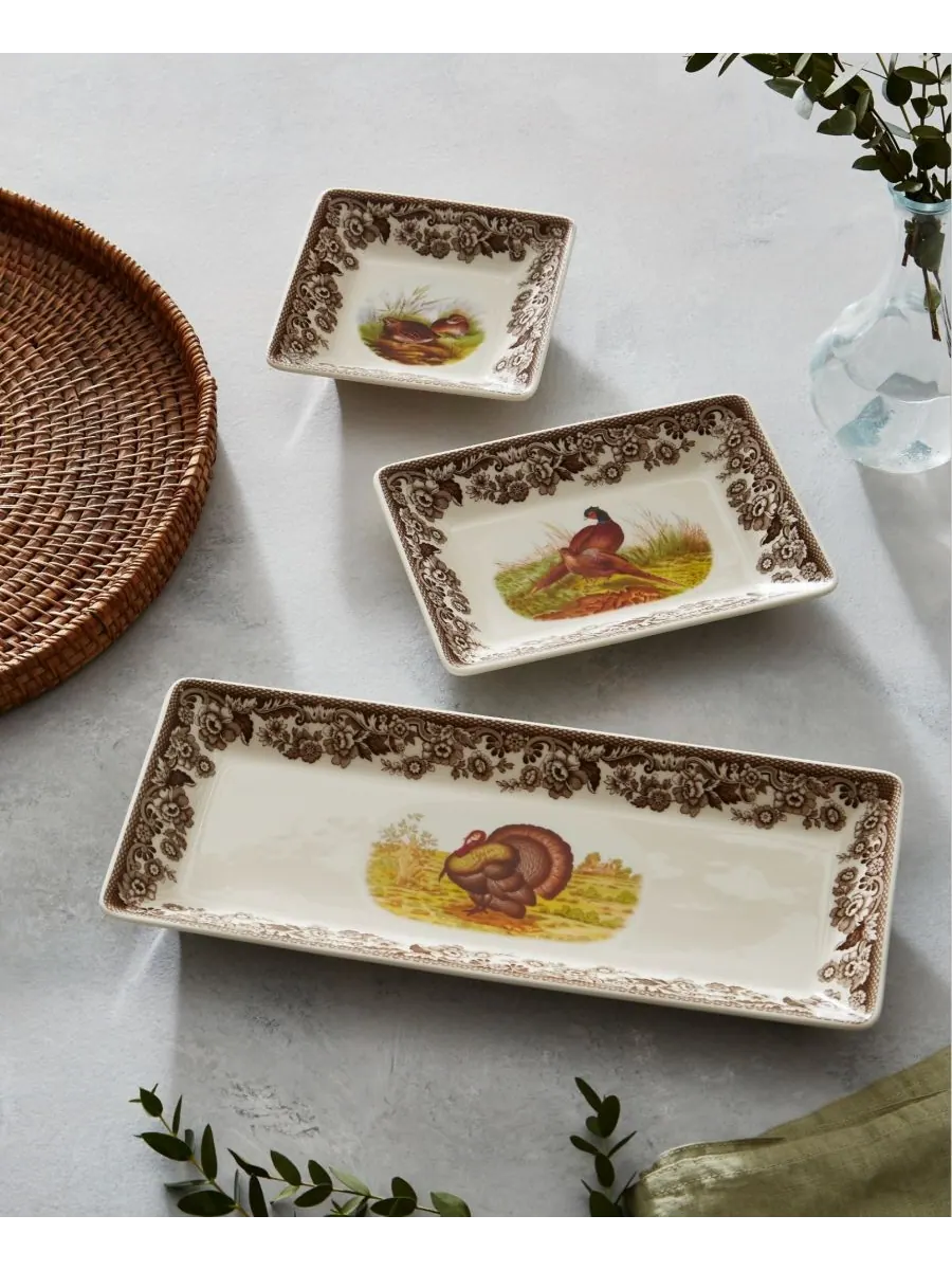Набор из 3 подносов для хранения вещей Woodland Spode — изображение 2 из 6, коричневый
