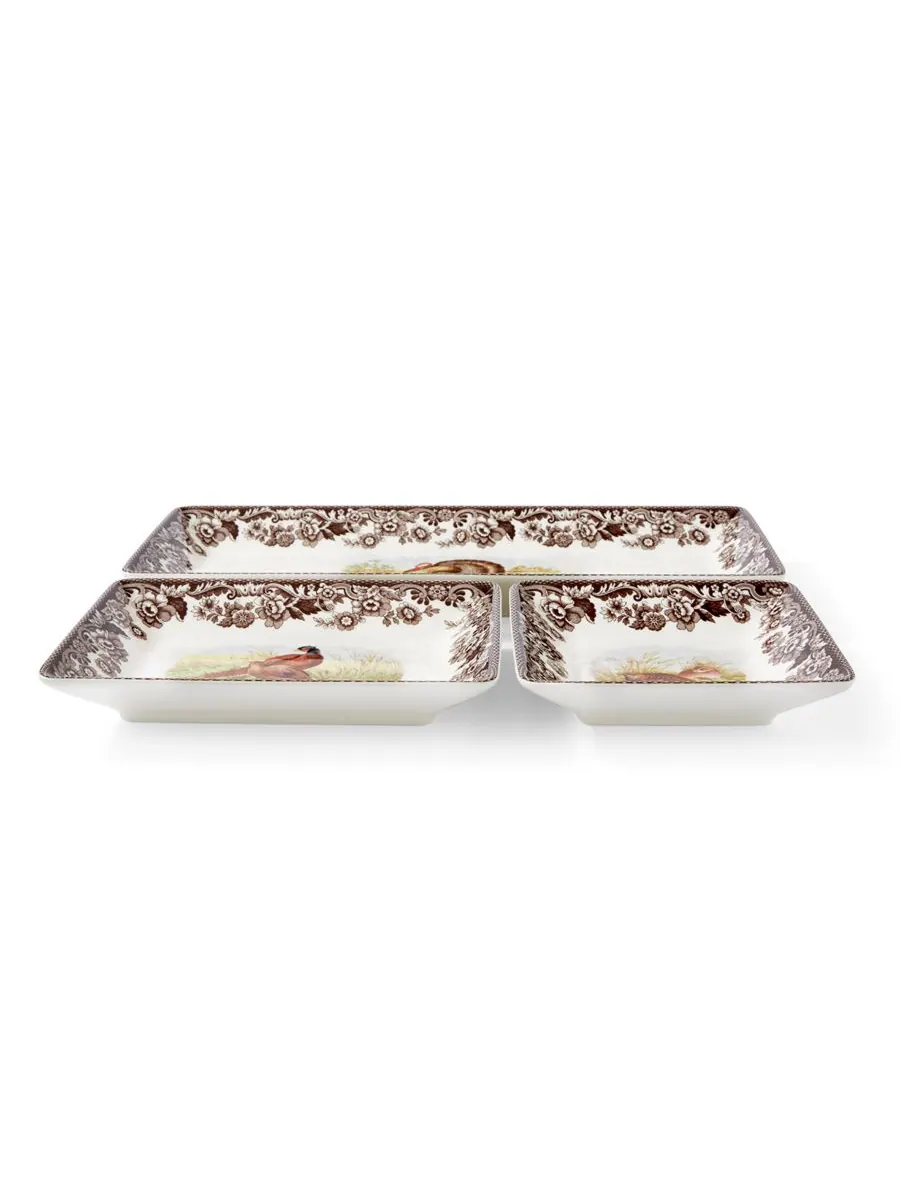Набор из 3 подносов для хранения вещей Woodland Spode — изображение 6 из 6, коричневый