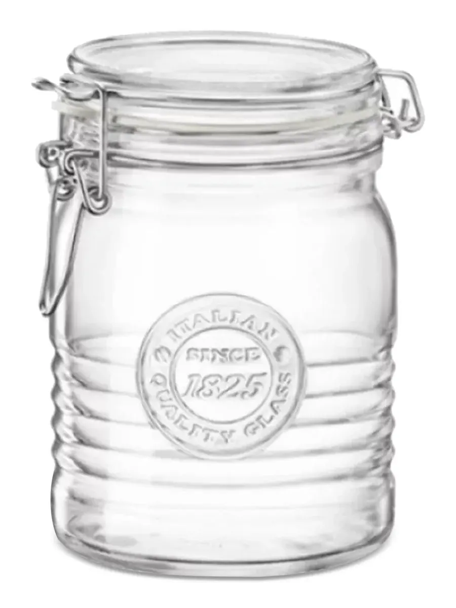 Набор из 6 банок Officina 1825 с откидной крышкой, 0,7 л Bormioli Rocco