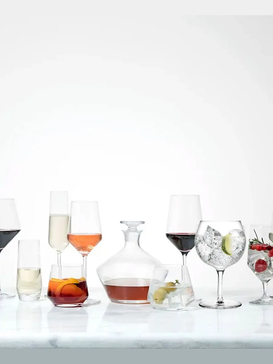 Набор из 2 бокалов для джин-тоника в винтажном стиле Nude Glass — изображение 4 из 4, прозрачный