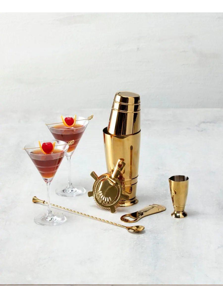 Набор необходимых принадлежностей для бармена Crafthouse Signature Gold Fortessa — изображение 2 из 3, золото
