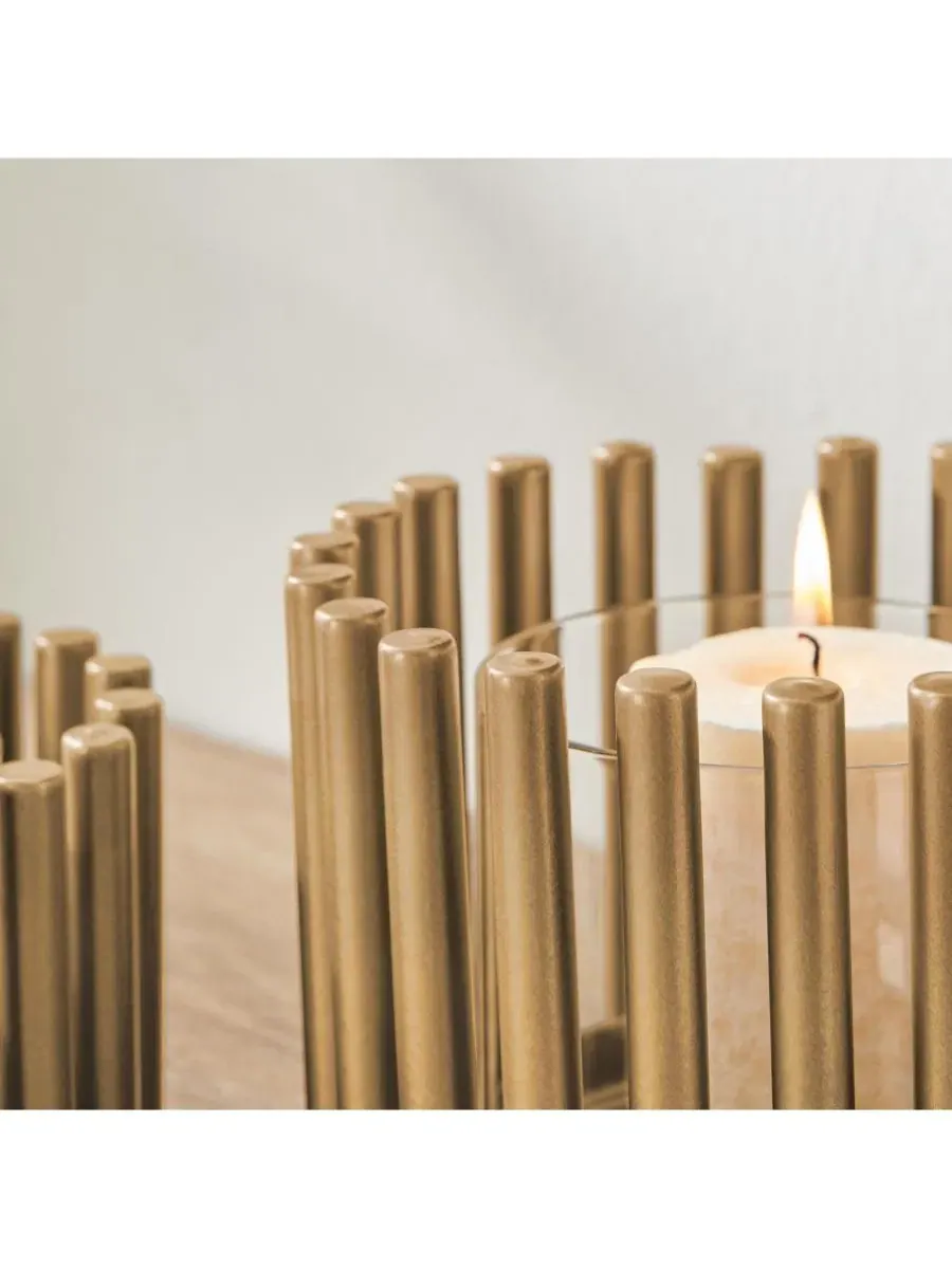 Набор подсвечников Pela Pillar Ring Danya B — изображение 6 из 8, золотистый прозрачный
