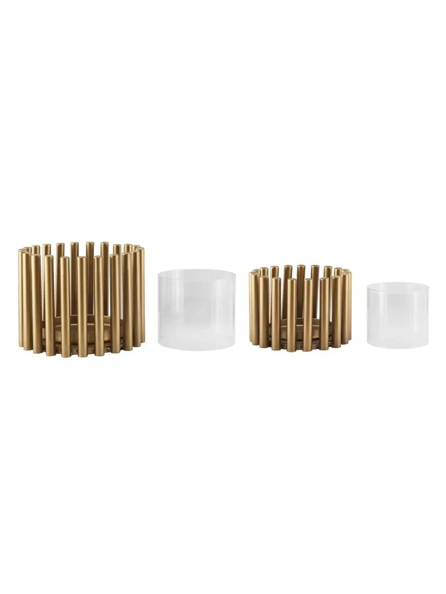Набор подсвечников Pela Pillar Ring Danya B — изображение 8 из 8, золотистый прозрачный