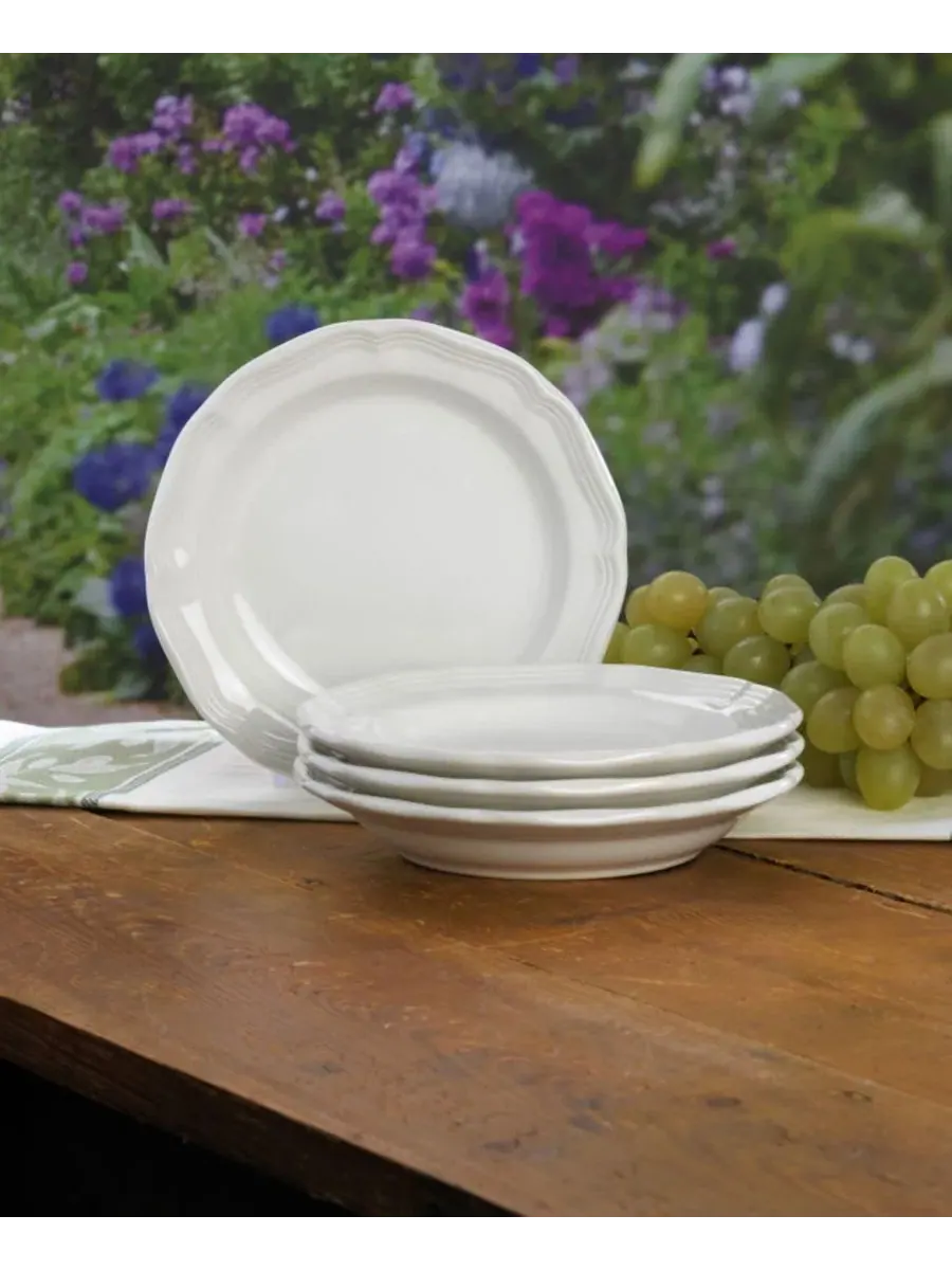 Набор из 4 тарелок French Countryside Bread and Butter Mikasa — изображение 2 из 4, белый
