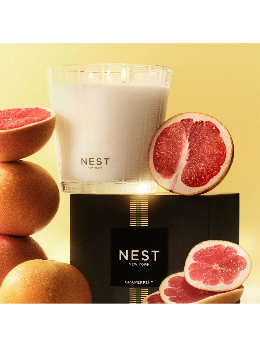 NEST New York Трехфитильная свеча со вкусом грейпфрута, 21,1 унции — изображение 3 из 5, оранжевый