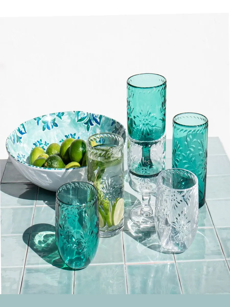 Набор из 6 бокалов без ножки в стиле Талавера Abode Homewares — изображение 3 из 3, прозрачный