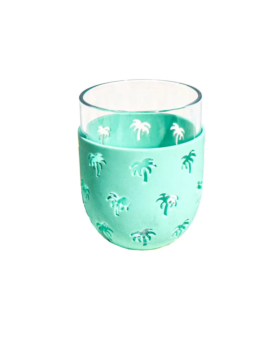 Набор из 6 бокалов без ножки с чехлами для вечеринок Abode Homewares — изображение 2 из 2, бирюзовый