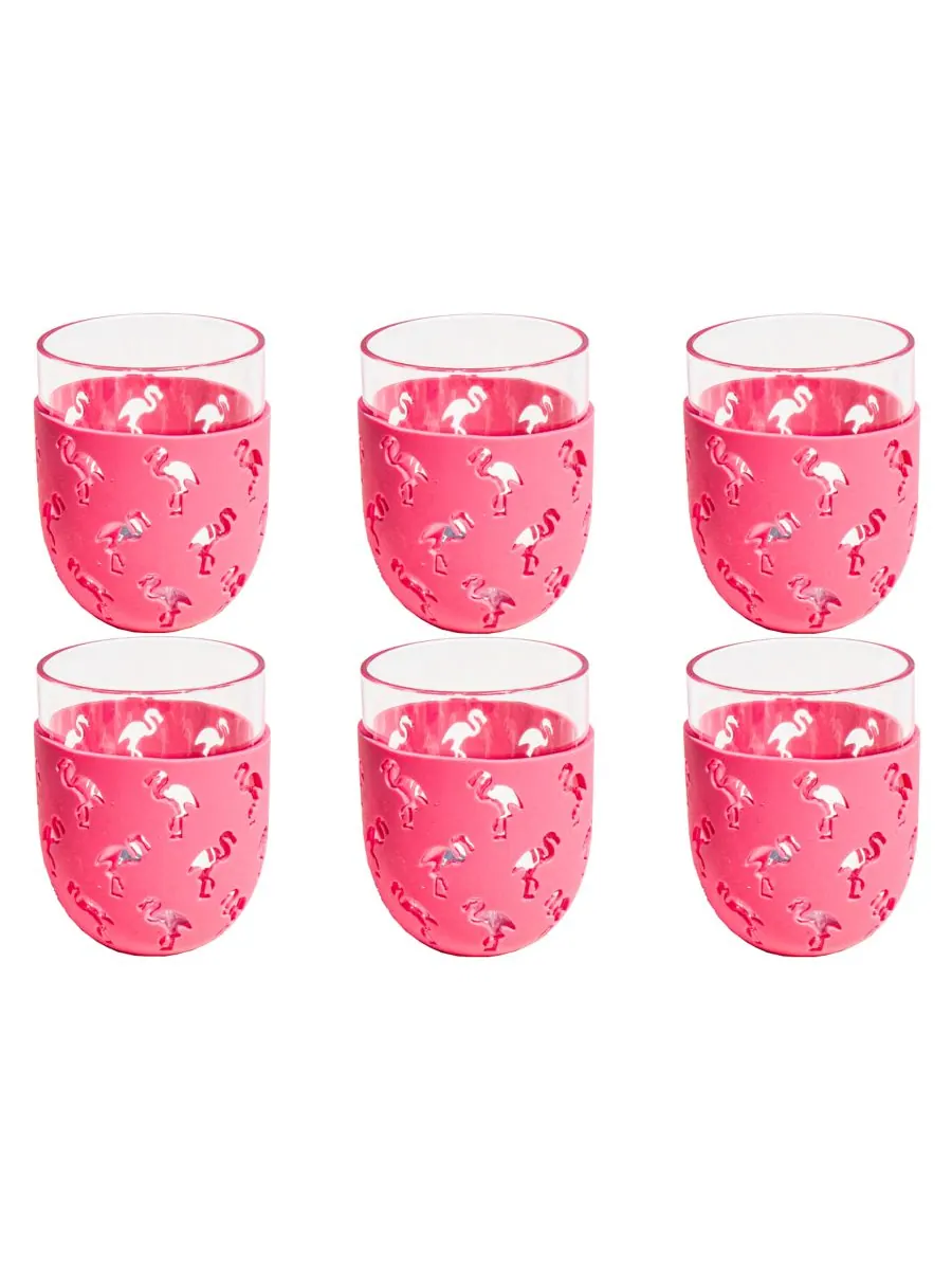 Набор из 6 бокалов без ножки с чехлами для вечеринок Abode Homewares