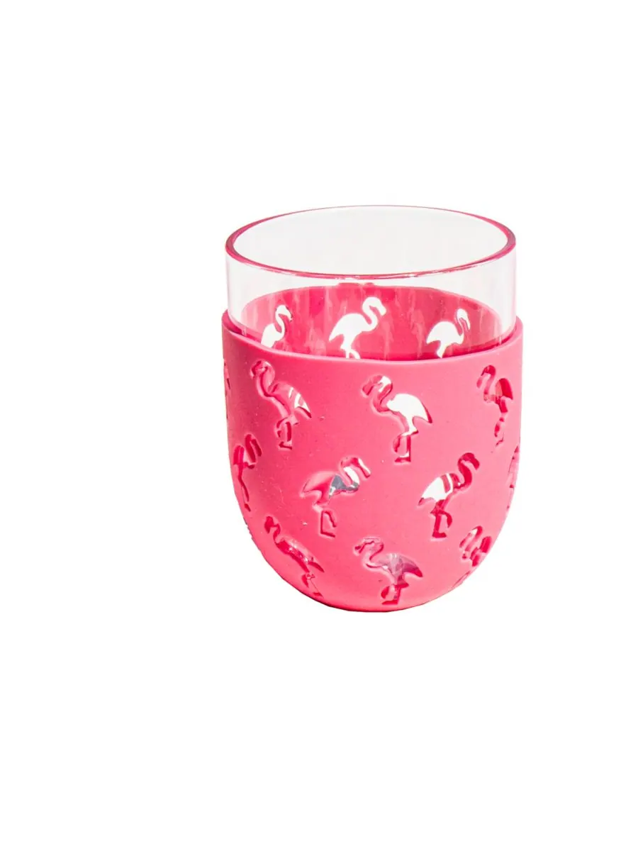 Набор из 6 бокалов без ножки с чехлами для вечеринок Abode Homewares — изображение 2 из 2, розовый