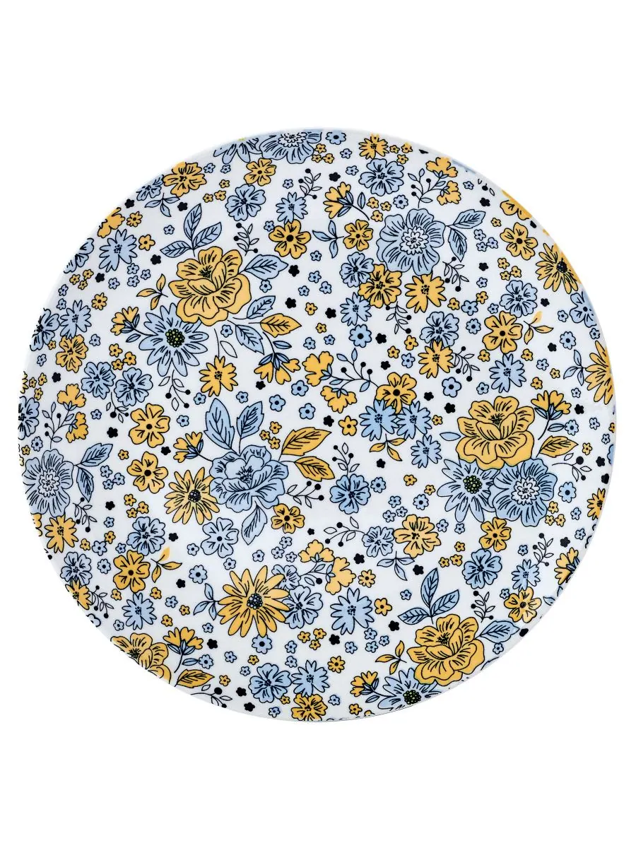 Набор посуды Vibrant Garden из 12 предметов, на 4 персоны Pfaltzgraff — изображение 3 из 7, синий