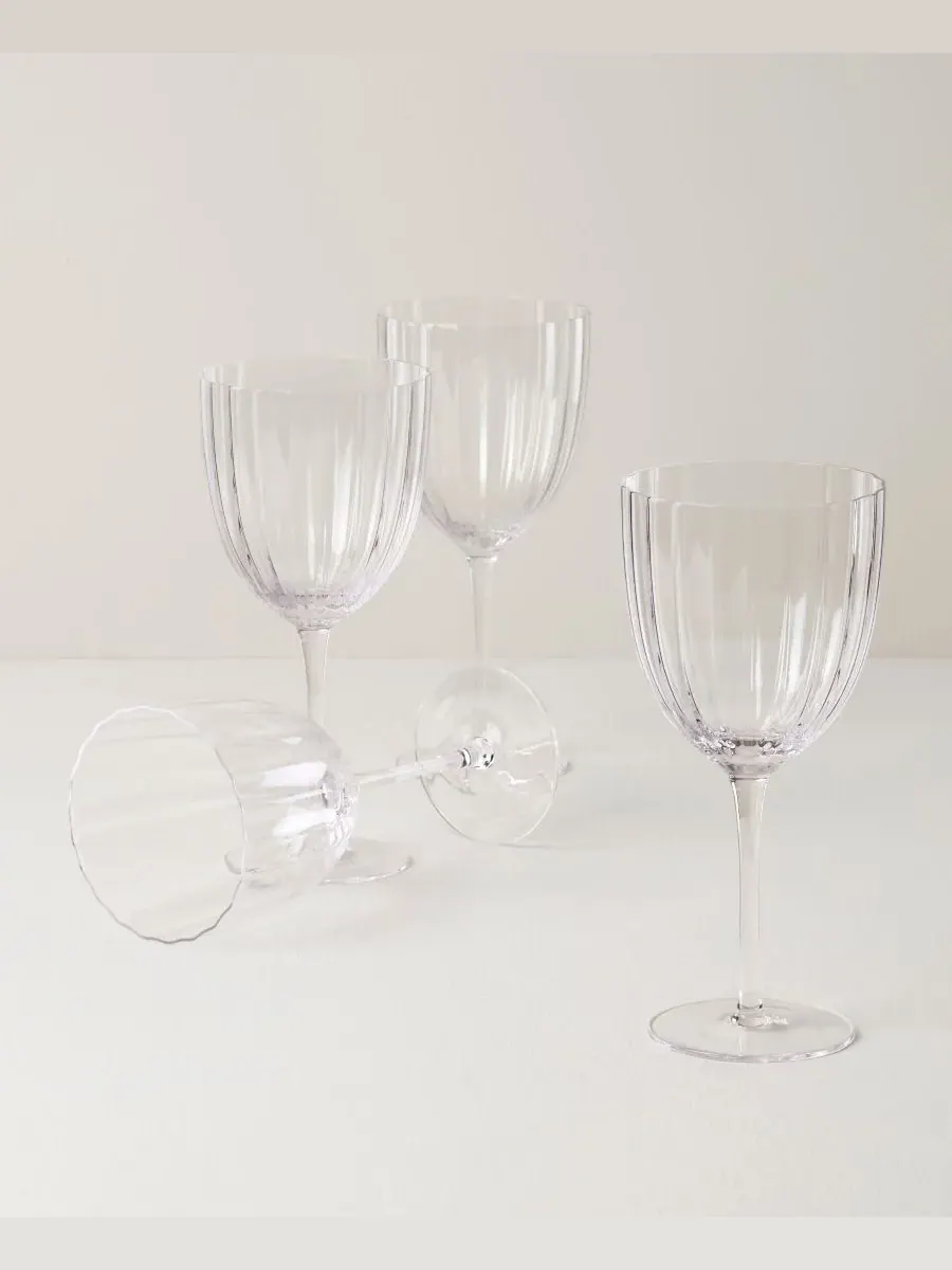 Универсальные бокалы для вина Curva, набор из 4 штук Lenox — изображение 4 из 6, прозрачный