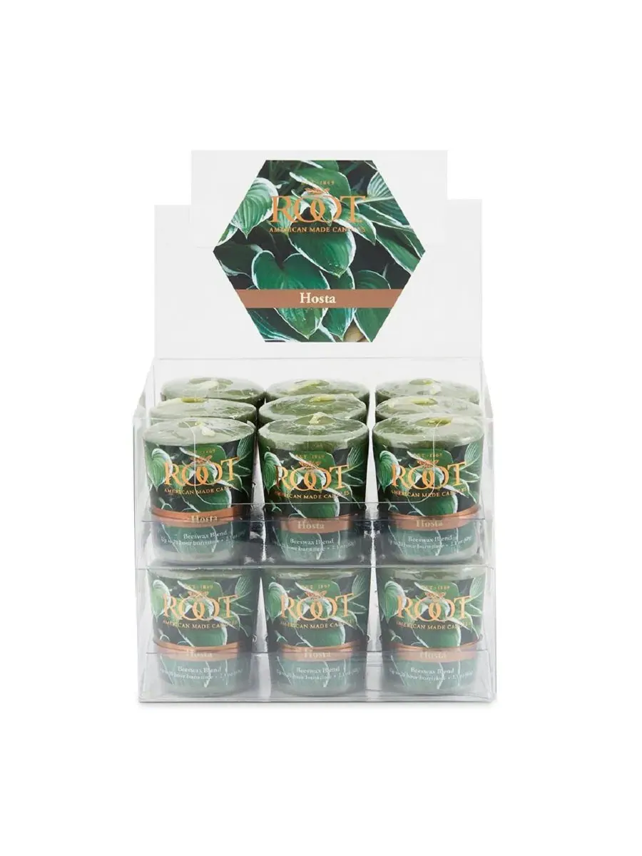 Набор свечей Votive Hosta из 18 штук, с ароматом ROOT CANDLES