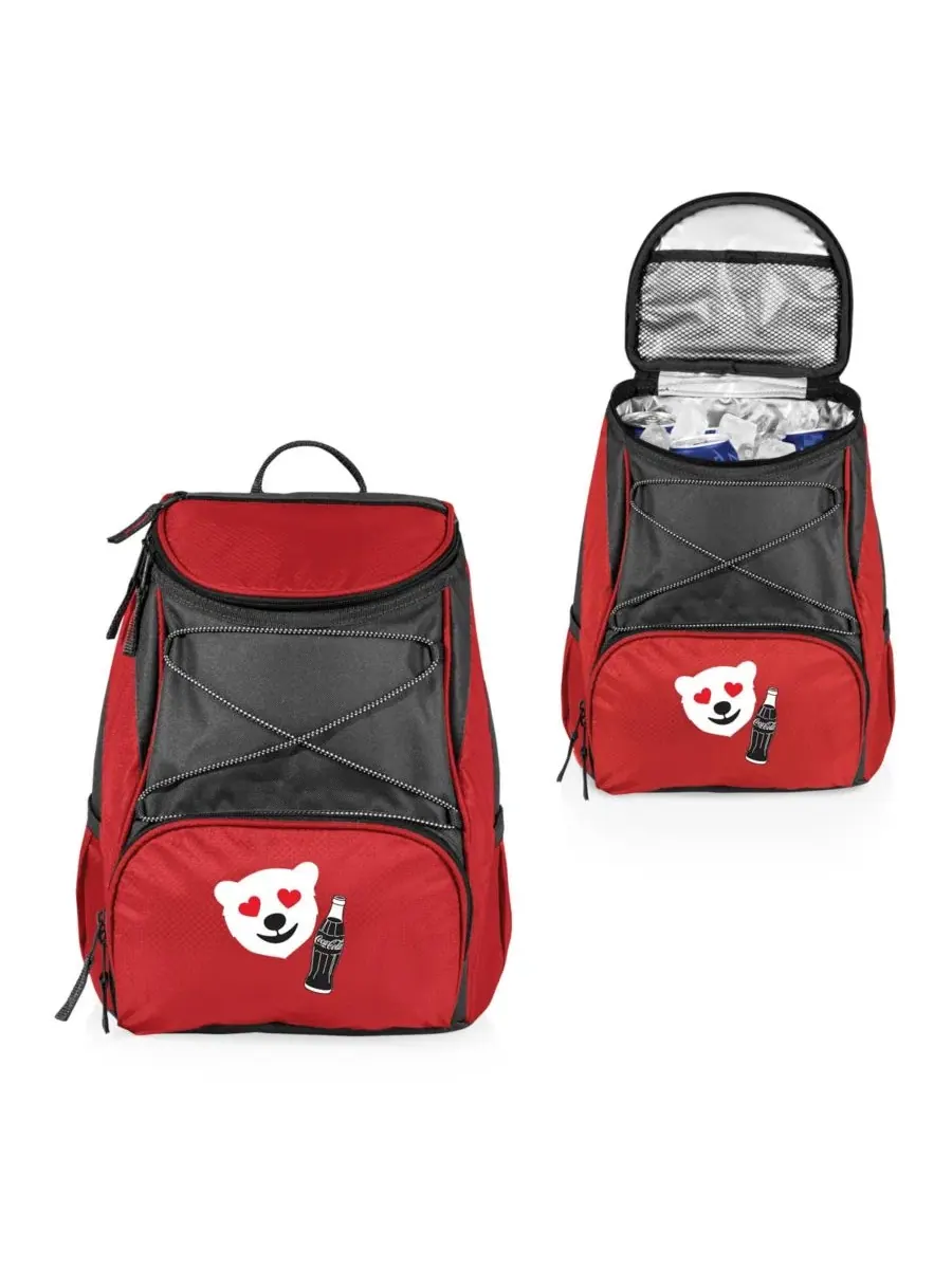 Рюкзак-холодильник Picnic Time Coca-Cola Emoji PTX Oniva — изображение 2 из 2, красный