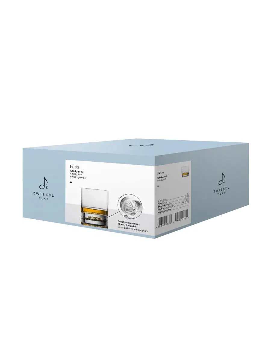 Набор из 4 стаканов Echo Double Old-Fashioned, 13.5 унций, Tritan Crystal Zwiesel Glas — изображение 2 из 6, прозрачный