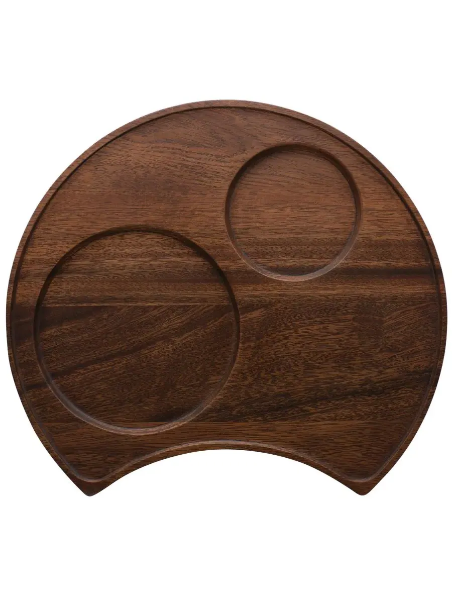 Поднос Noritake Kona Wood Crescent круглый 33 см