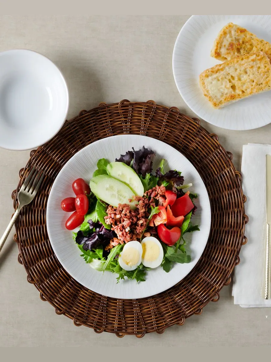 Набор посуды Hushed Lines из 12 предметов, на 4 персоны Corelle — изображение 7 из 8, белый