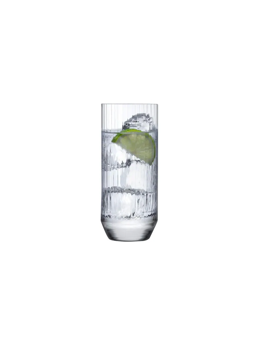 Набор из 4 высоких бокалов Big Top High Ball объемом 10,14 унций Nude Glass — изображение 2 из 3, прозрачный