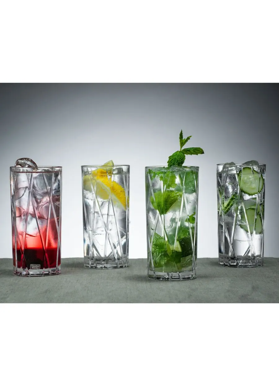 Набор из 4 бокалов для коктейлей City Highball Orrefors — изображение 4 из 5, прозрачный