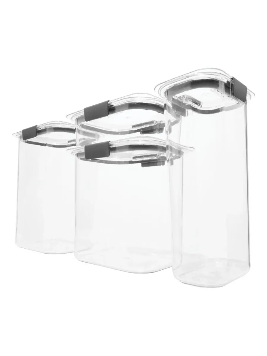 Набор контейнеров Brilliance из 8 предметов Rubbermaid — черный