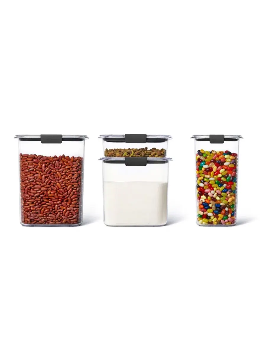 Набор контейнеров Brilliance из 8 предметов Rubbermaid — изображение 3 из 7, черный
