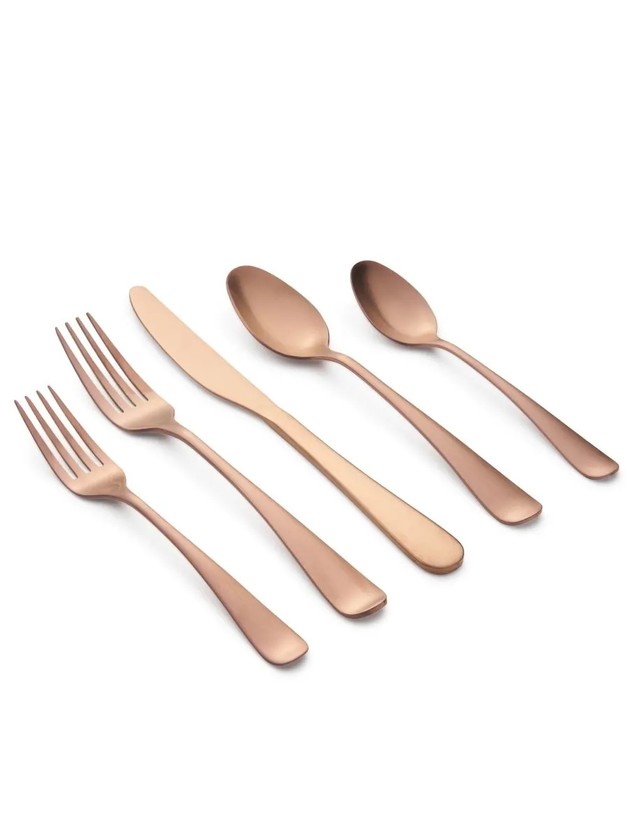 Cambridge Silversmiths Набор столовых приборов Rhiannon Copper Satin из 20 предметов, на 4 персоны