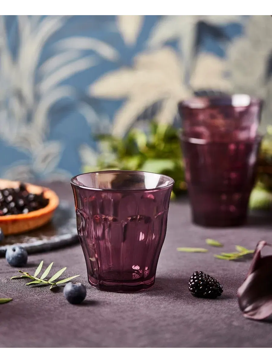 Набор из 4 стаканов Picardie Plum Duralex — изображение 2 из 5, сливавый