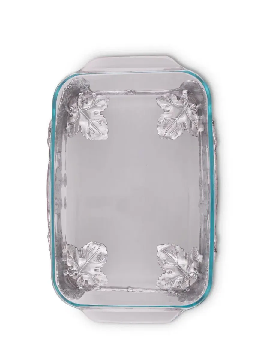 Подставка для кастрюли с виноградным узором, модель Grape Pyrex Holder Arthur Court — изображение 4 из 4, серебряный