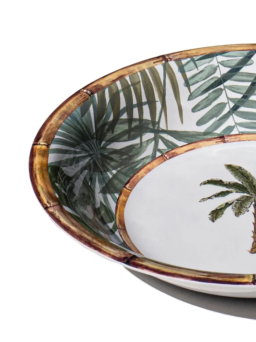 Сервировочная миска Rainforest Palm 35 см Abode Homewares — изображение 2 из 3, зеленый
