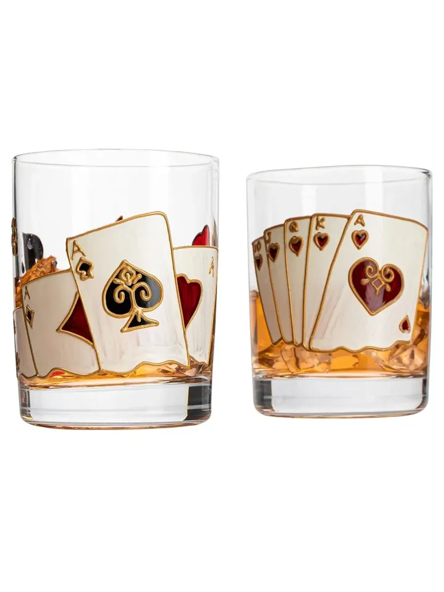 Набор из 2 бокалов для виски Casino The Wine Savant — изображение 2 из 5, прозрачный