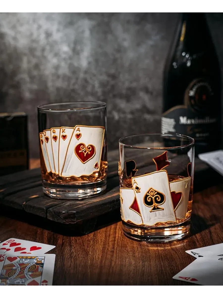 Набор из 2 бокалов для виски Casino The Wine Savant — изображение 4 из 5, прозрачный