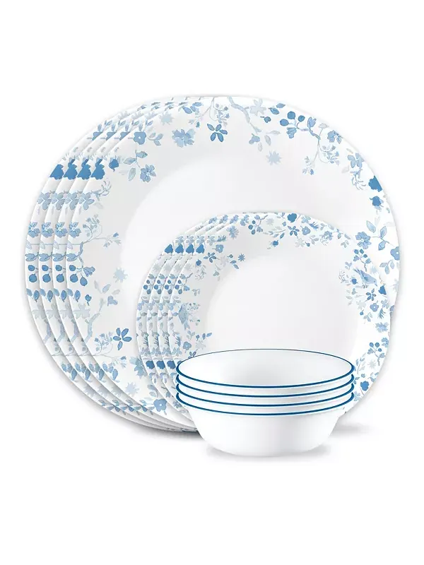 Садовая песня. Набор столовых приборов из 12 предметов, сервиз на 4 персоны. Corelle — белый