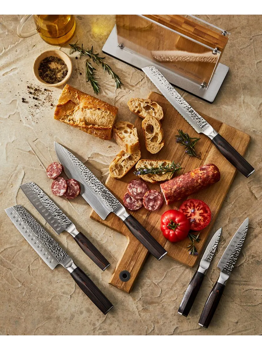 Набор ножей Damashiro Emperor Shi с подставкой, 7 предметов Cuisine::pro, — изображение 4 из 7, нет цвета