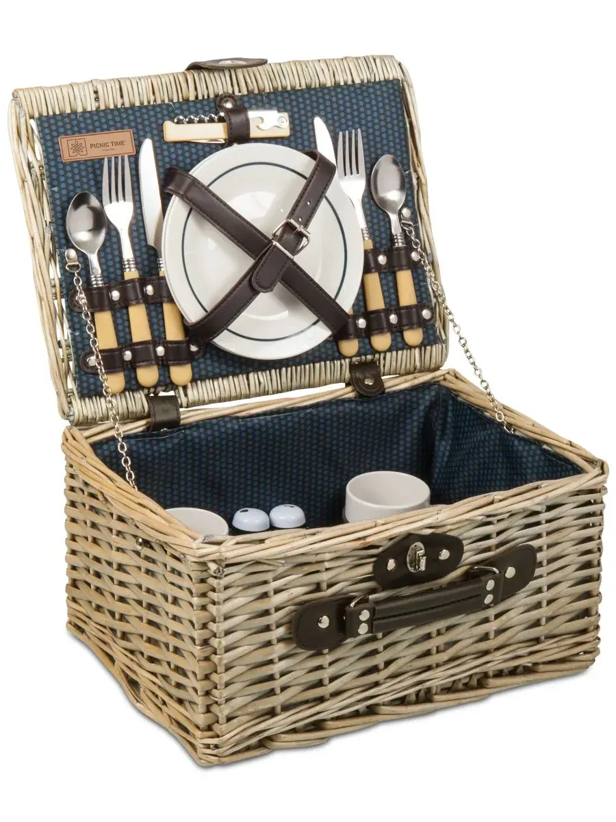 Корзина для пикника «Каталина» Picnic Time — изображение 1 из 10, темно-синий