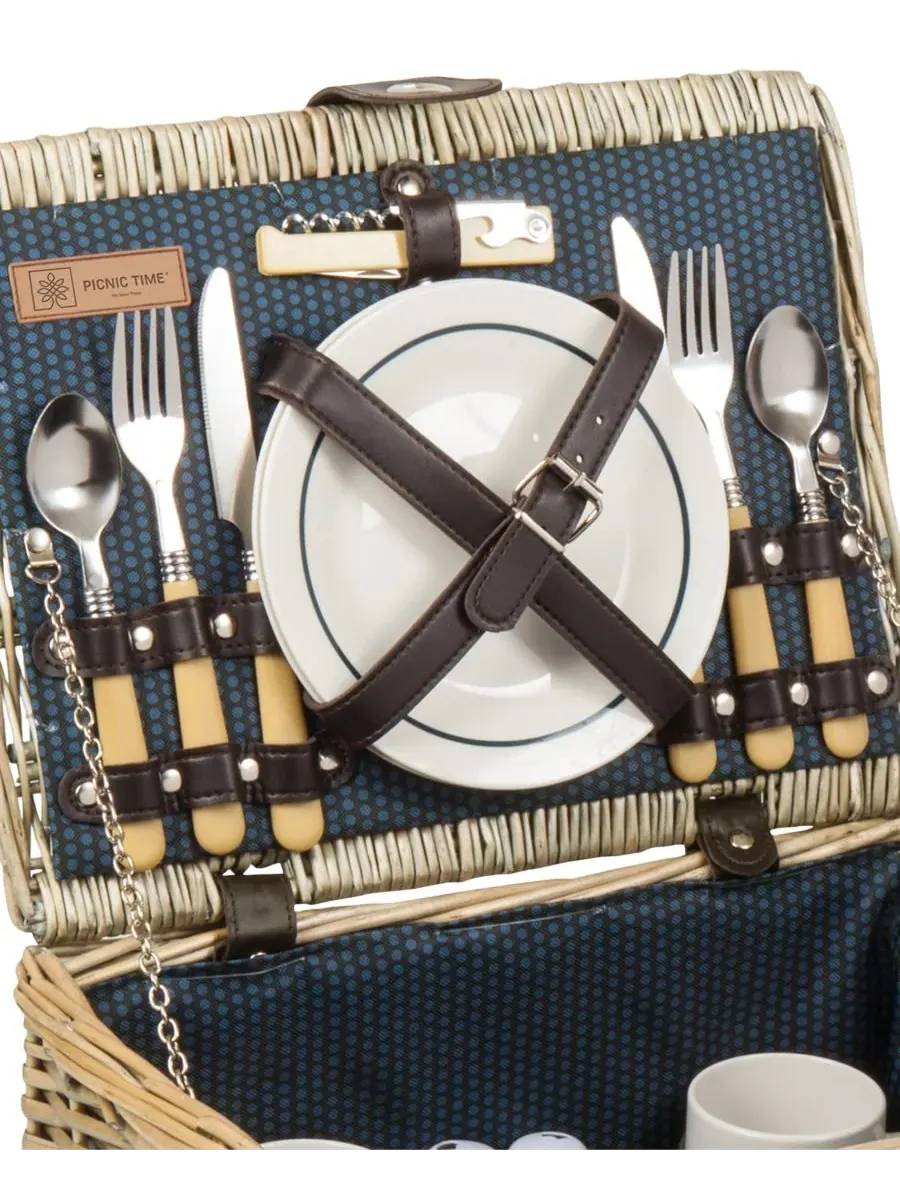 Корзина для пикника «Каталина» Picnic Time — изображение 7 из 10, темно-синий