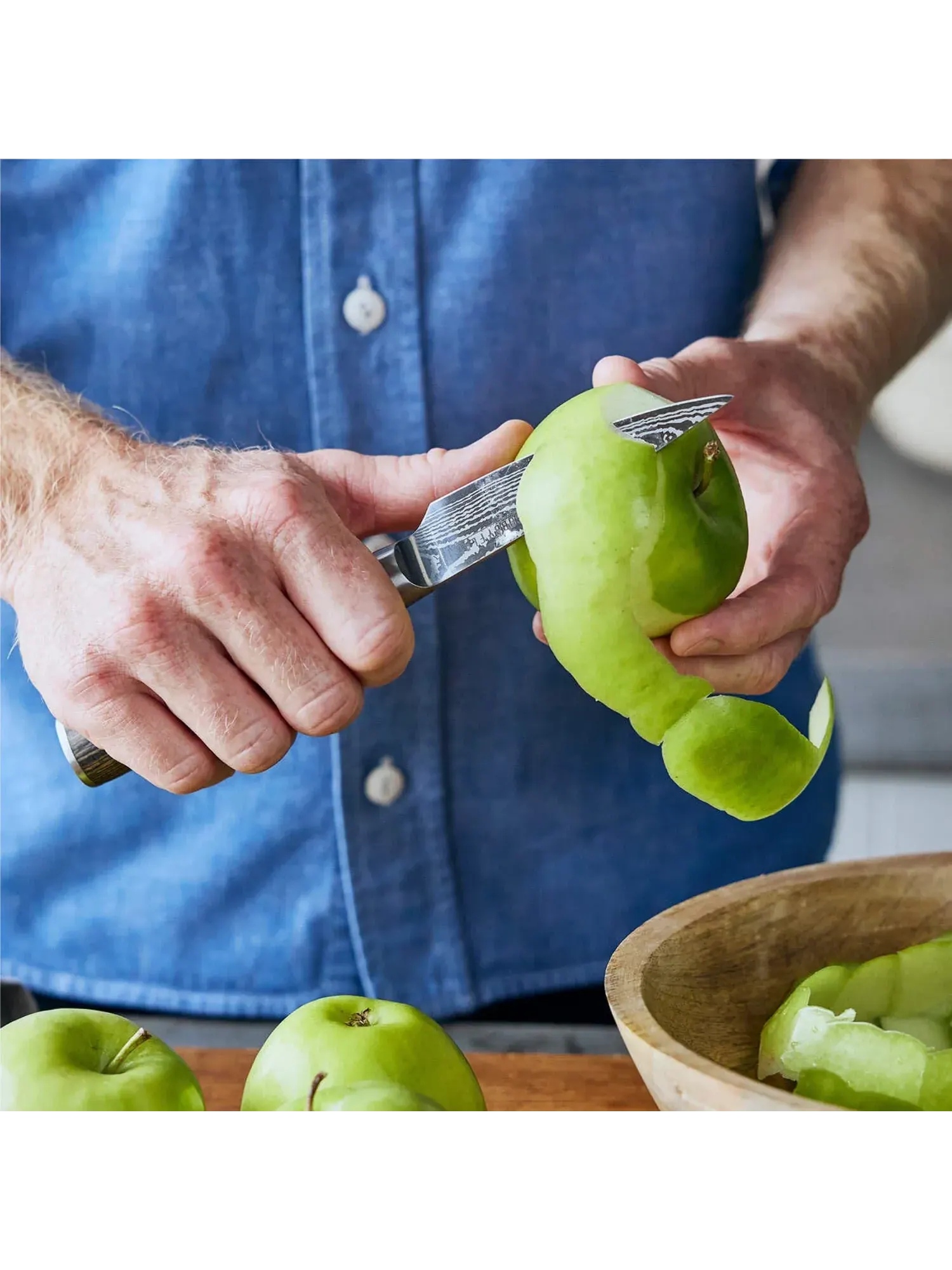 Набор кухонных ножей в блоке GreenPan x Bobby Flay, 13 предметов — изображение 9 из 11, коричневый