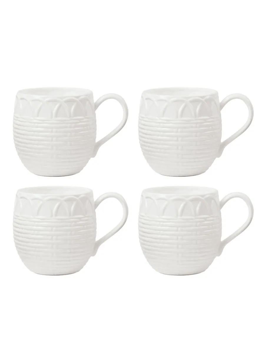 Набор из 4 кружек Wicker Creek Lenox — изображение 1 из 3, белый