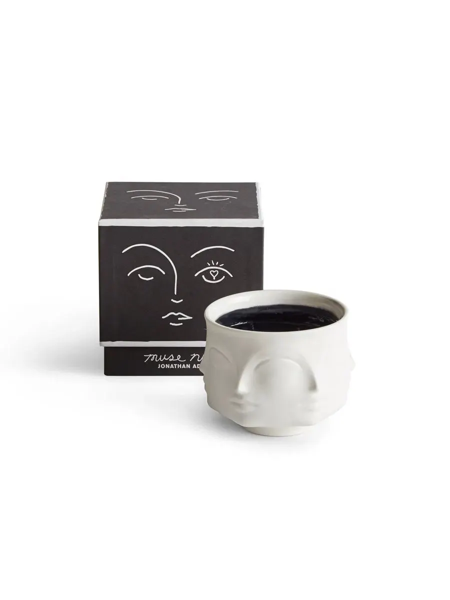 Керамическая свеча Muse Noir 13 см Jonathan Adler — изображение 2 из 4, белый