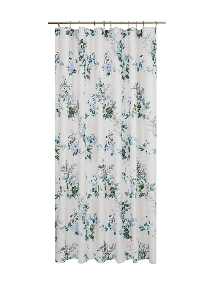 Хлопковая занавеска для душа Meadow, 183 см x 183 см Piper & Wright — изображение 3 из 4, бирюзовый