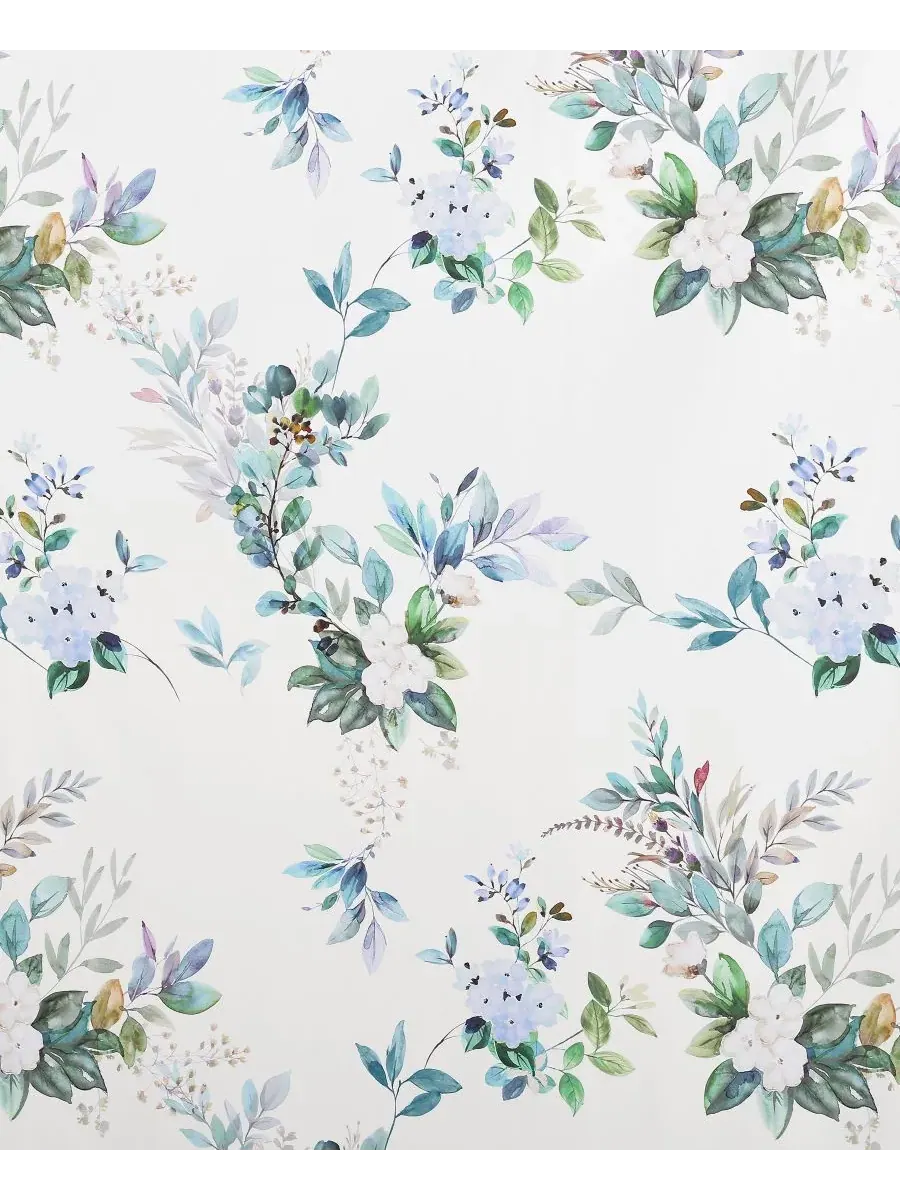 Хлопковая занавеска для душа Meadow, 183 см x 183 см Piper & Wright — изображение 4 из 4, бирюзовый