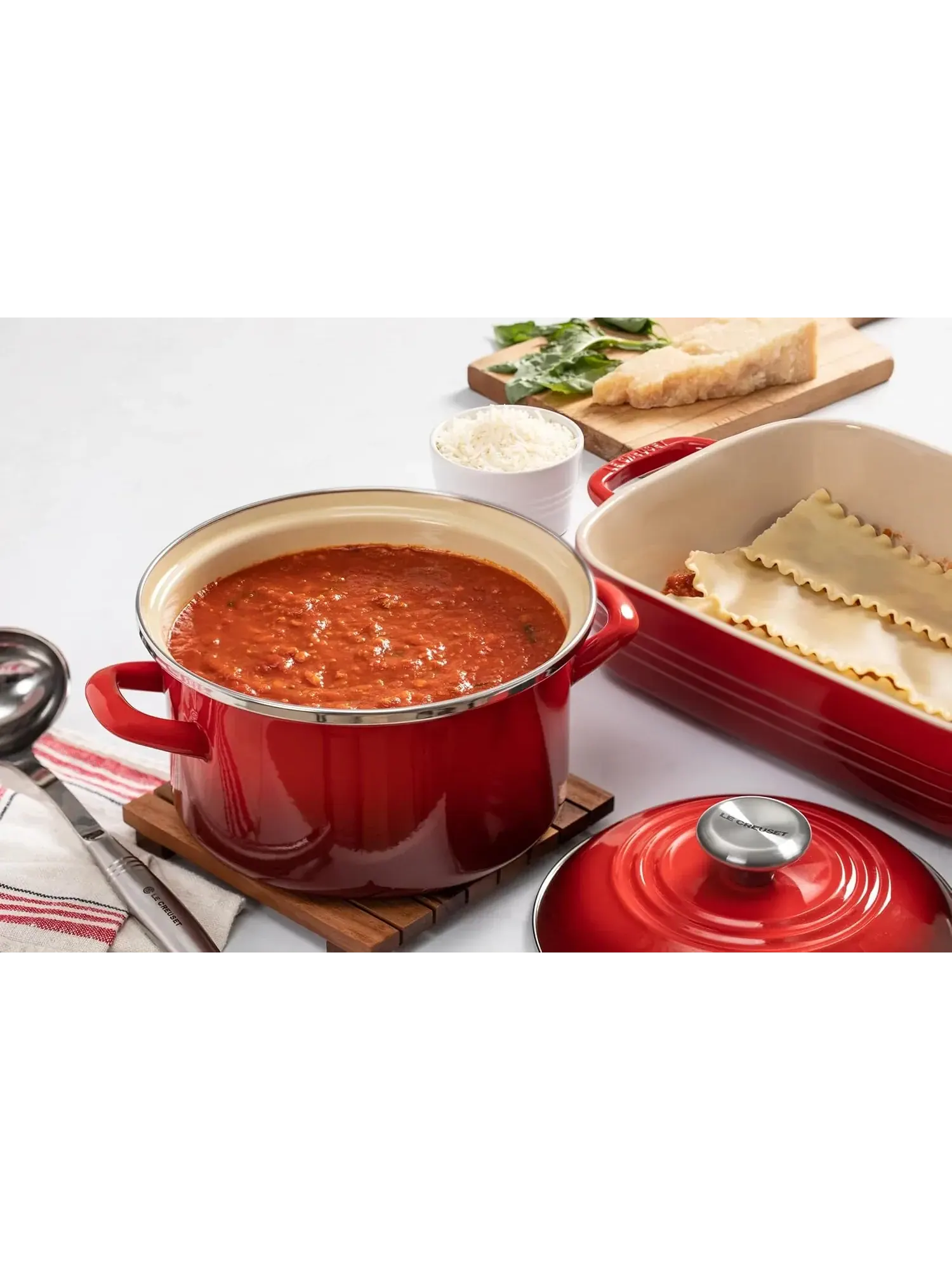 Кастрюля Le Creuset Enamel on Steel Stockpot, 3,6 л — изображение 6 из 6, красный