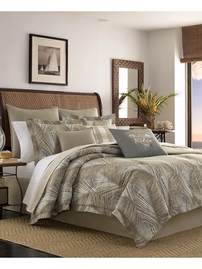 Двусторонний комплект одеял Tommy Bahama из рафии Palms, королева Tommy Bahama Home