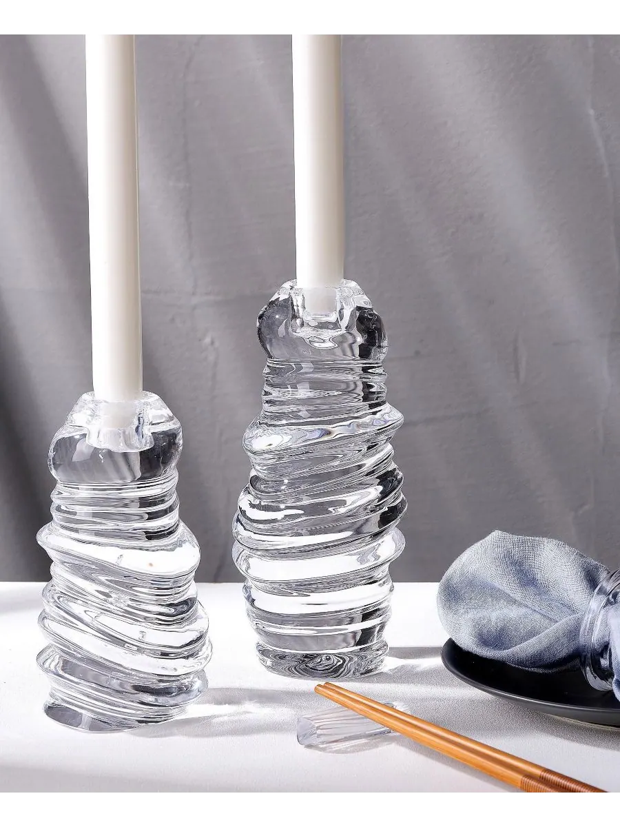 Высокий подсвечник Eos Nude Glass — изображение 4 из 4, прозрачный