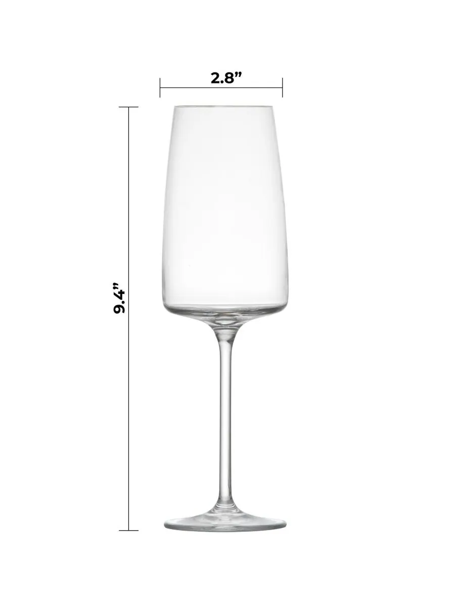 Набор из 6 бокалов для шампанского Sensa объемом 13,1 унции Zwiesel Glas — изображение 5 из 10, прозрачный