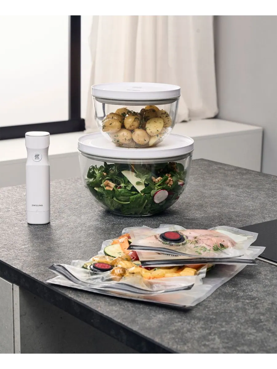Набор из 7 стеклянных вакуумных чаш Fresh Save ZWILLING — изображение 2 из 10, белый