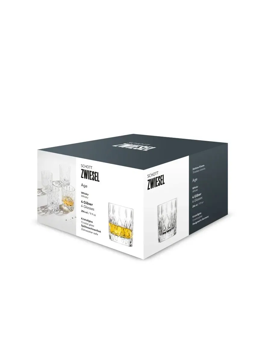 Набор из 4 стаканов для виски Double Old Fashioned Stage, Tritan Crystal Zwiesel Glas — изображение 6 из 7, прозрачный