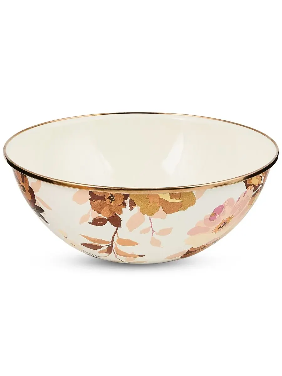 Миска для подачи Wild Rose White Medium Everyday Bowl MacKenzie-Childs — изображение 1 из 4, белый